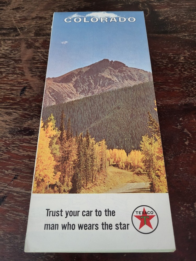 Vintage Texaco Colorado Map