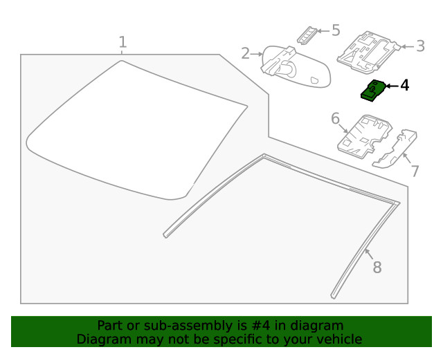 Genuine GM Front View Camera 84466392