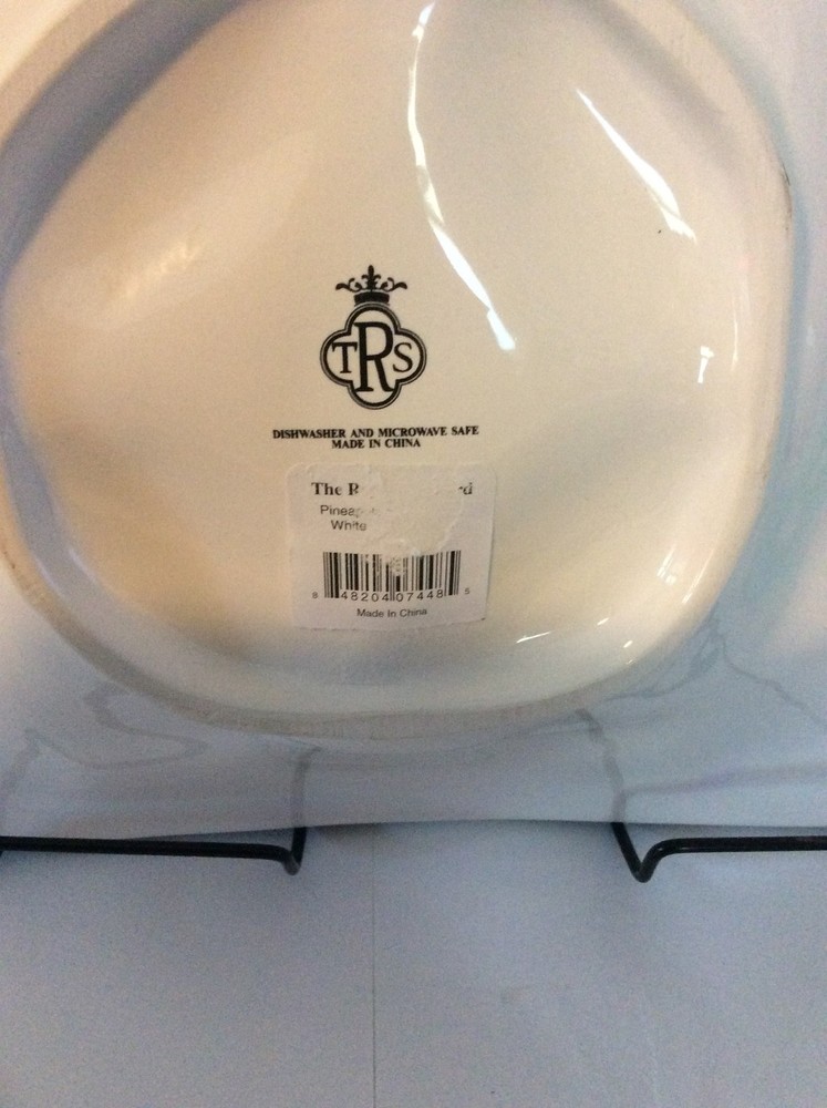 TRS White Pineapple Serveware Platter One Size