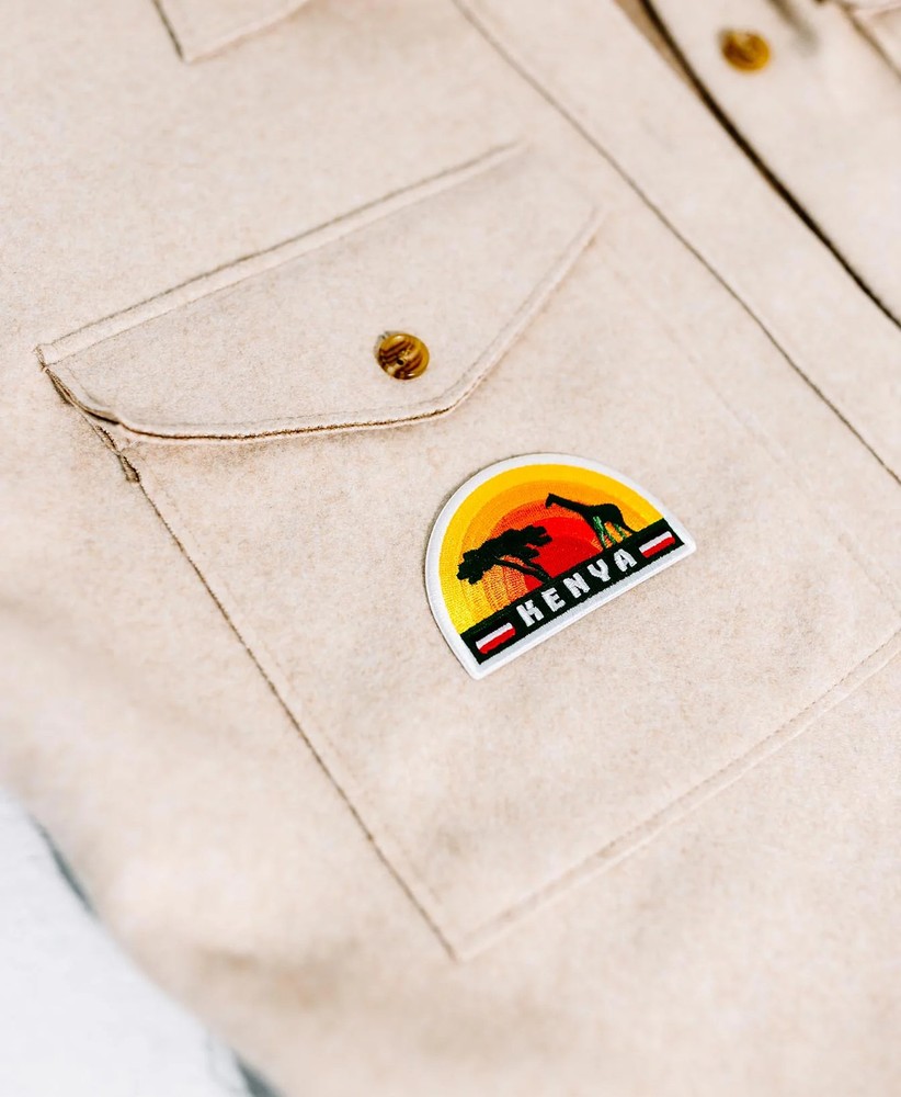 Kenya Iron On Travel Patch