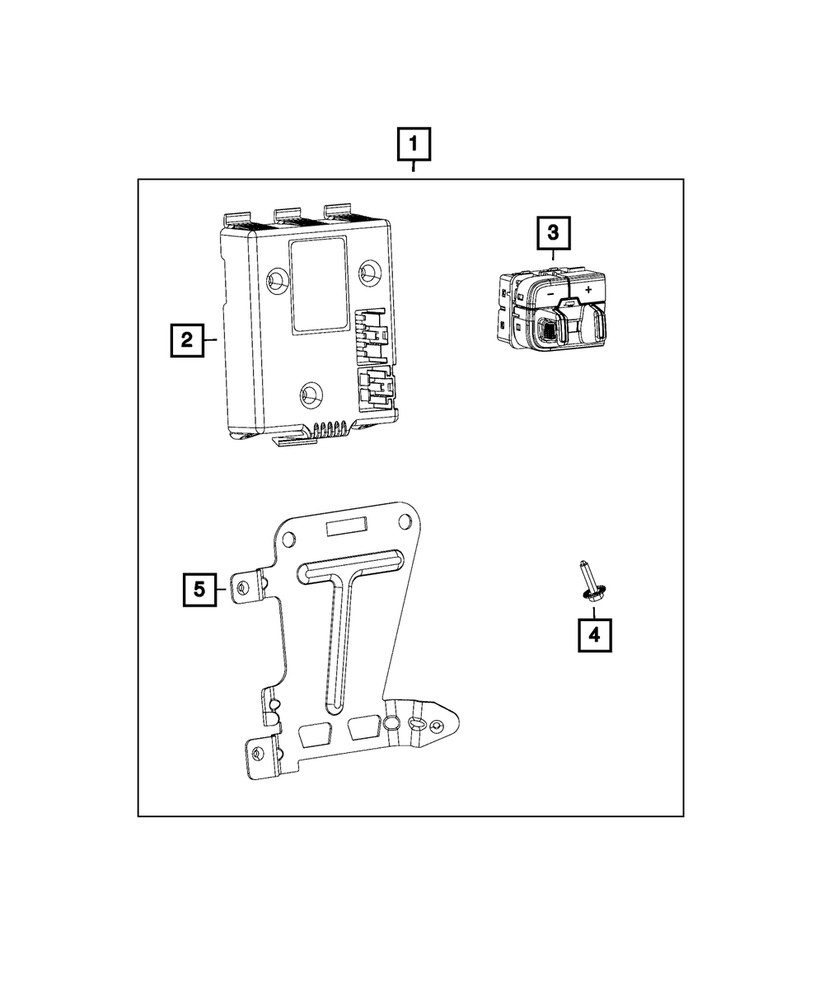 Genuine Mopar Trailer Brake Hardware Component Kit 68160146AA