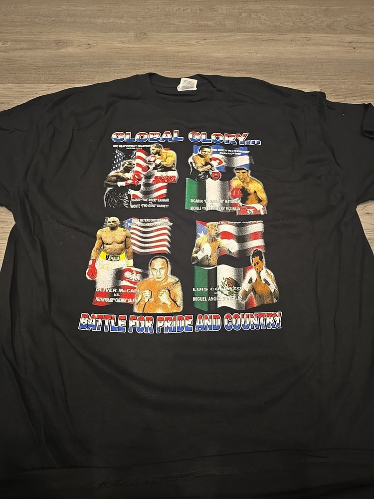 Boxing 2005 Global Glory Deadstock Shirt Chicago Rahman Mayorga Barrett McCall