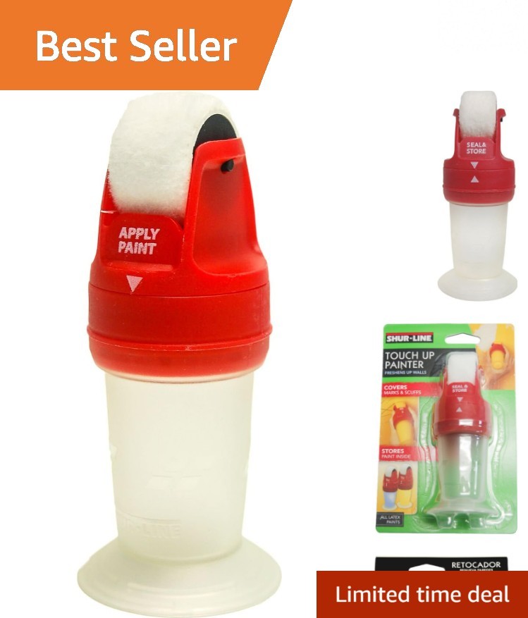 Versatile Water-Based Touch Up Painter with Fabric Roller - 350 sq ft Coverage