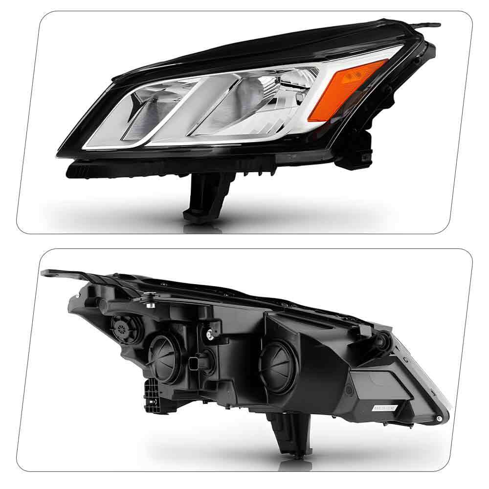 Halogen Headlights For 2013-2017 Chevy Traverse with Bulbs Pair Left+Right