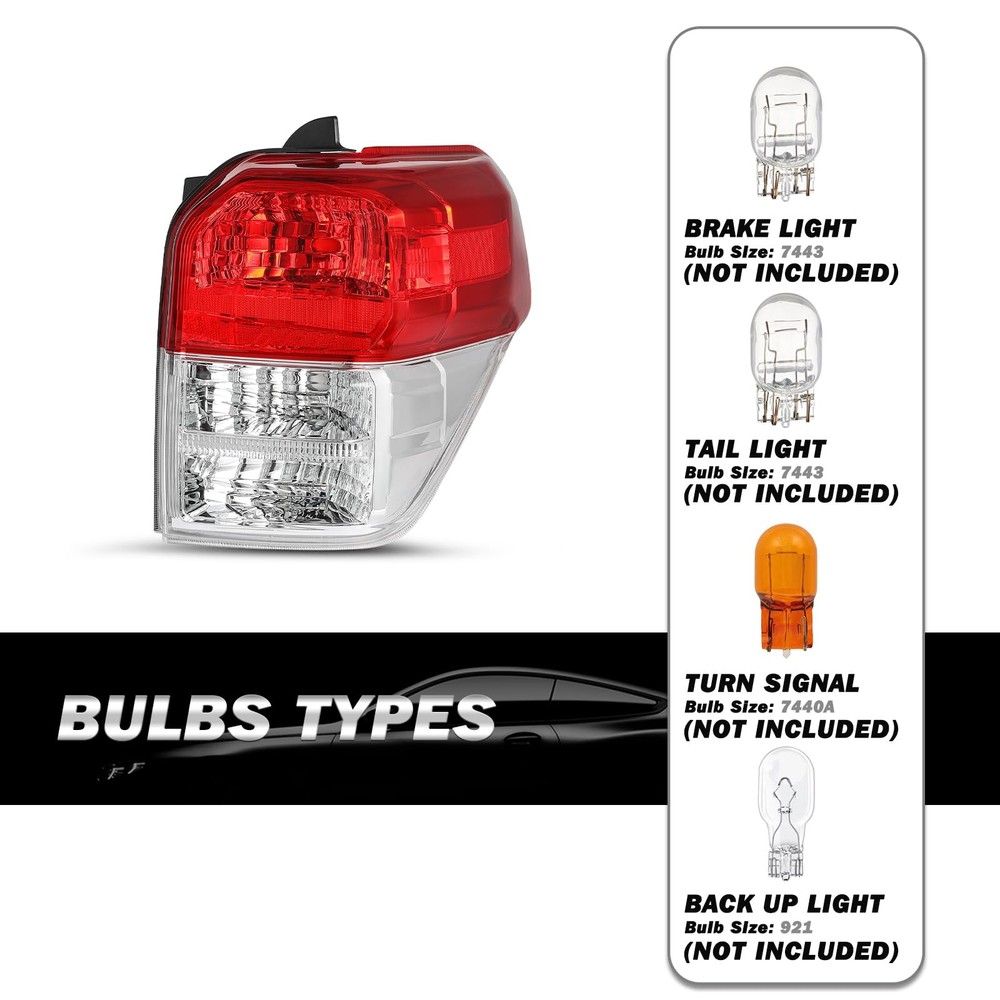 Tail Light Assembly for 10-13 4Runner OE Replacement Right Passenger Side