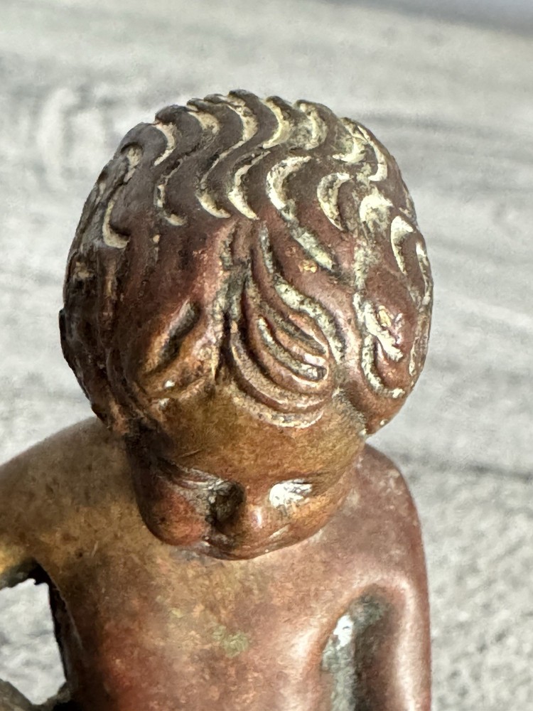 Solid Bronze Copper Antique Mannekin Pis Boy Peeing Piped For Atomizer /Fountain