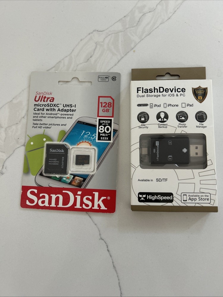 128GB SD Card With High Speed transfer Device