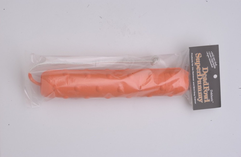 Dokken Super Hunting Dog Training Dummy, Orange, Single