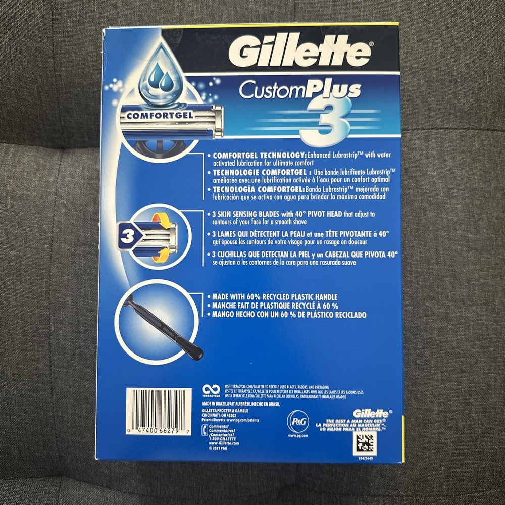 Gillette Custom Plus 3 Disposable Razors – 36 Count – New