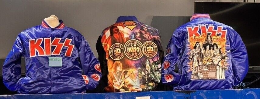 KISS Official End Of The Road Tour BLUE Bomber NYC MSG Jacket Size 2XL DEC 1-2