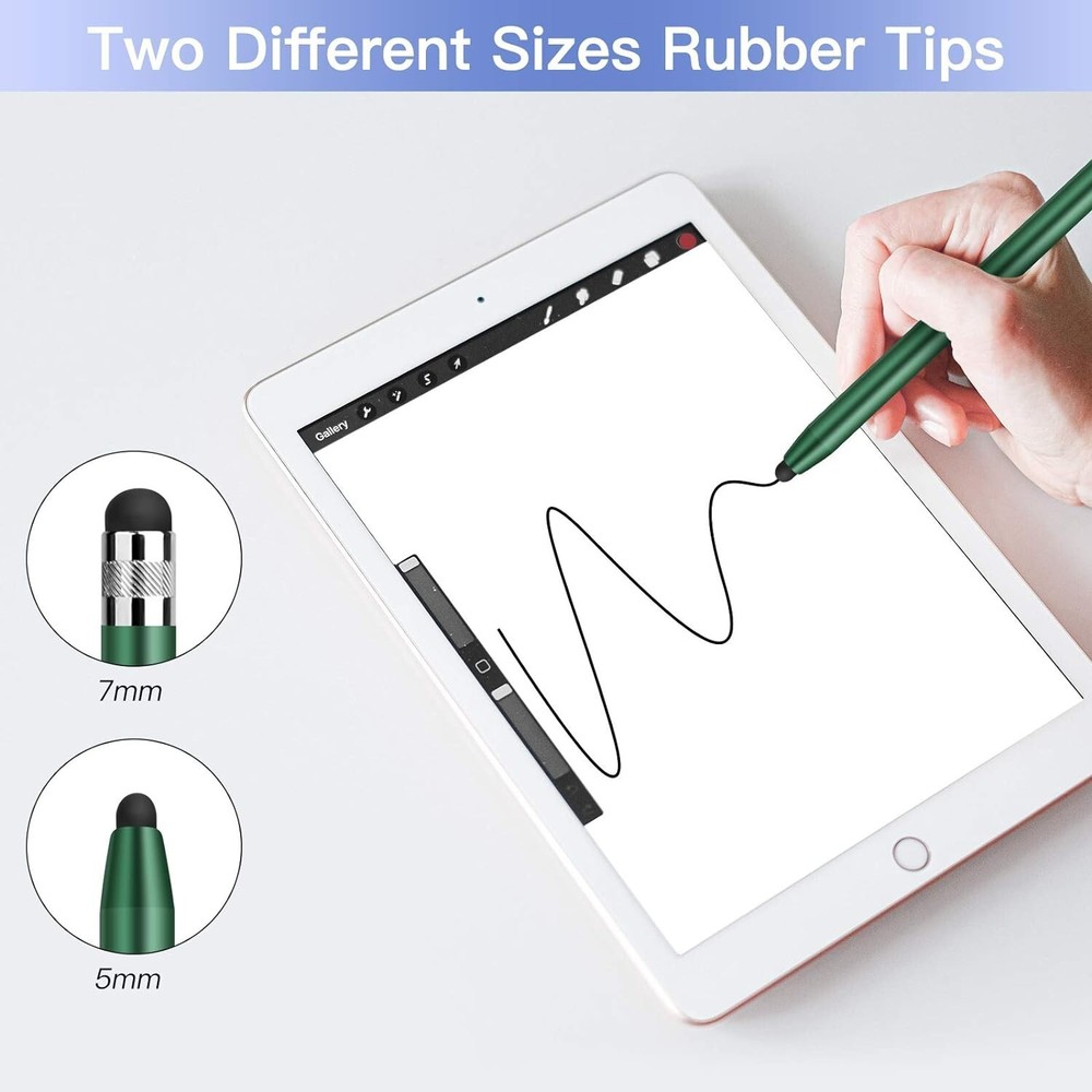 Thin Rubber Stylus Tips 20 Pcs - Quick Replacement for Touch Pad Devices
