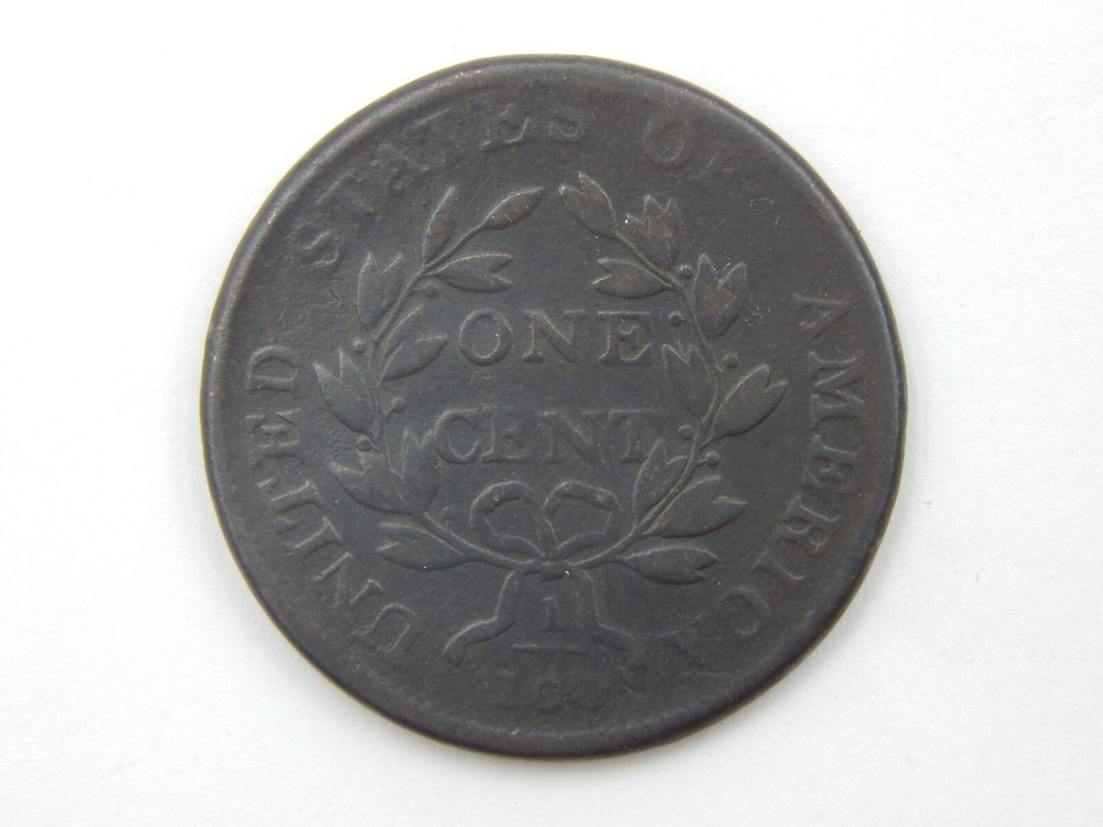 1802 w/ No Stems Draped Bust Large Cent, FULL DATE U.S. Type Coin