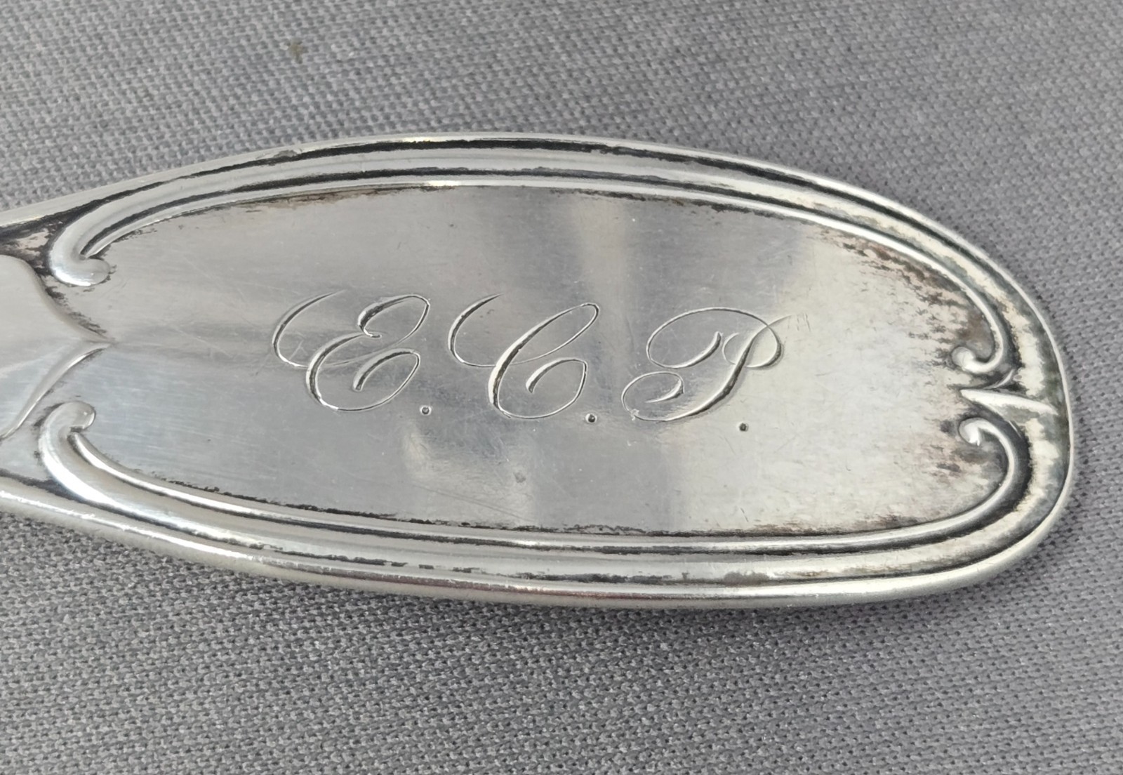 Lowell & Senter Coin Silver Fish Server Portland ME