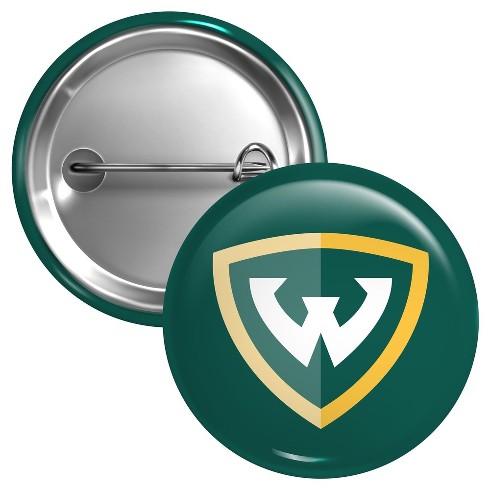 Wayne State Button Pin - 3 Size Options