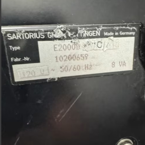 Sartorious E2000D Top Loading 500/2000g Capacity Laboratory Balance