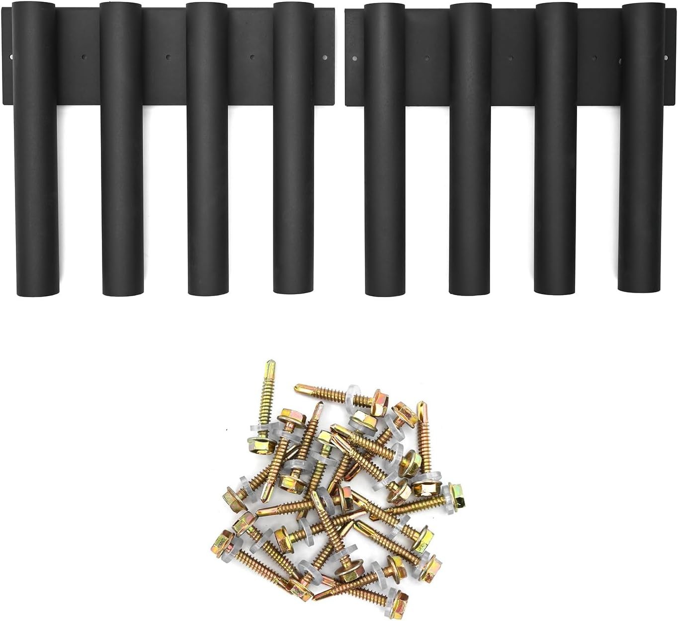 Shovel Holder for Truck 8-Hole Shovel Mount Metal Trailer Tool Rack with 8 Tool