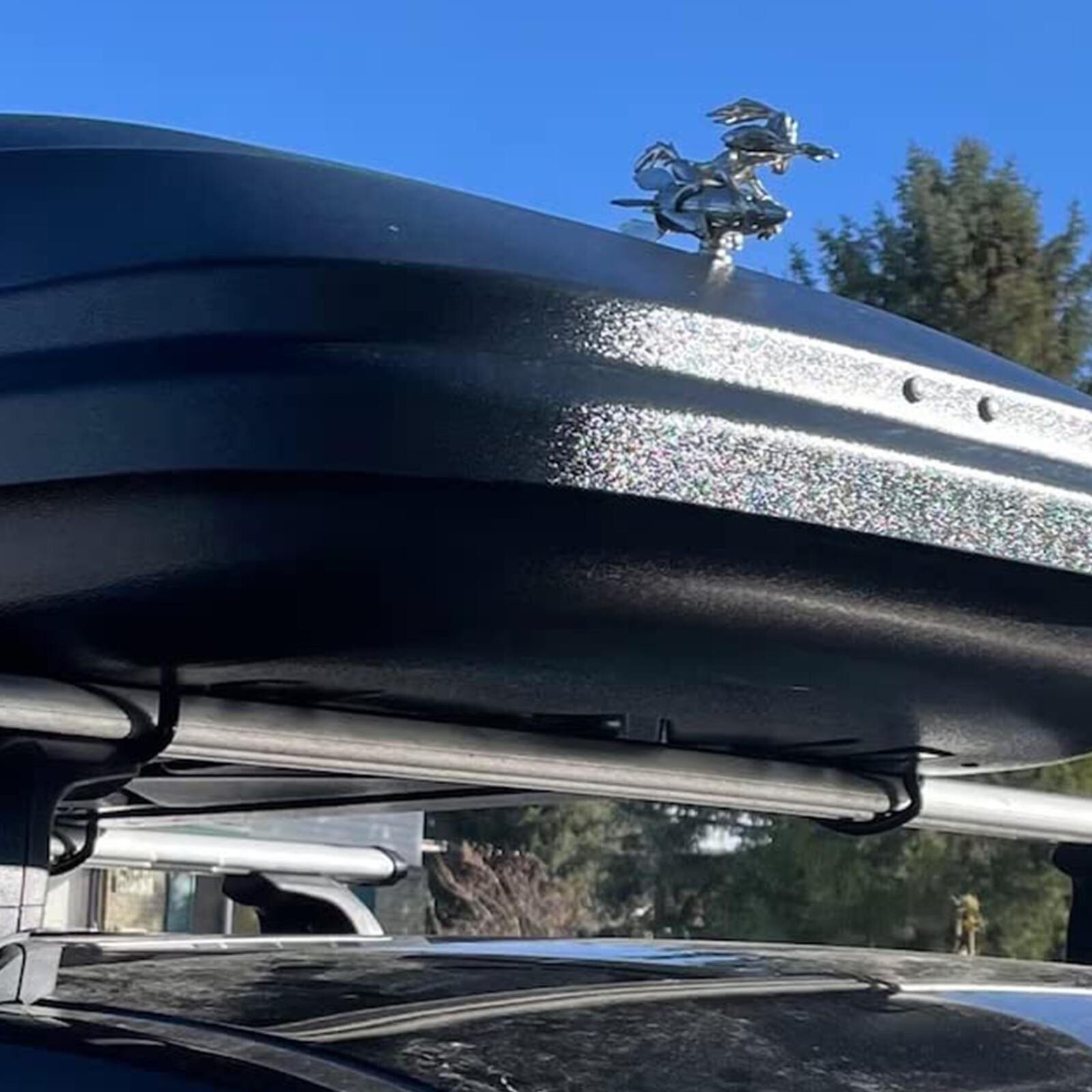 NEW Car Ornament Cartoon Rocket Rider Badge Mechanic Front Hood Decoration Auto