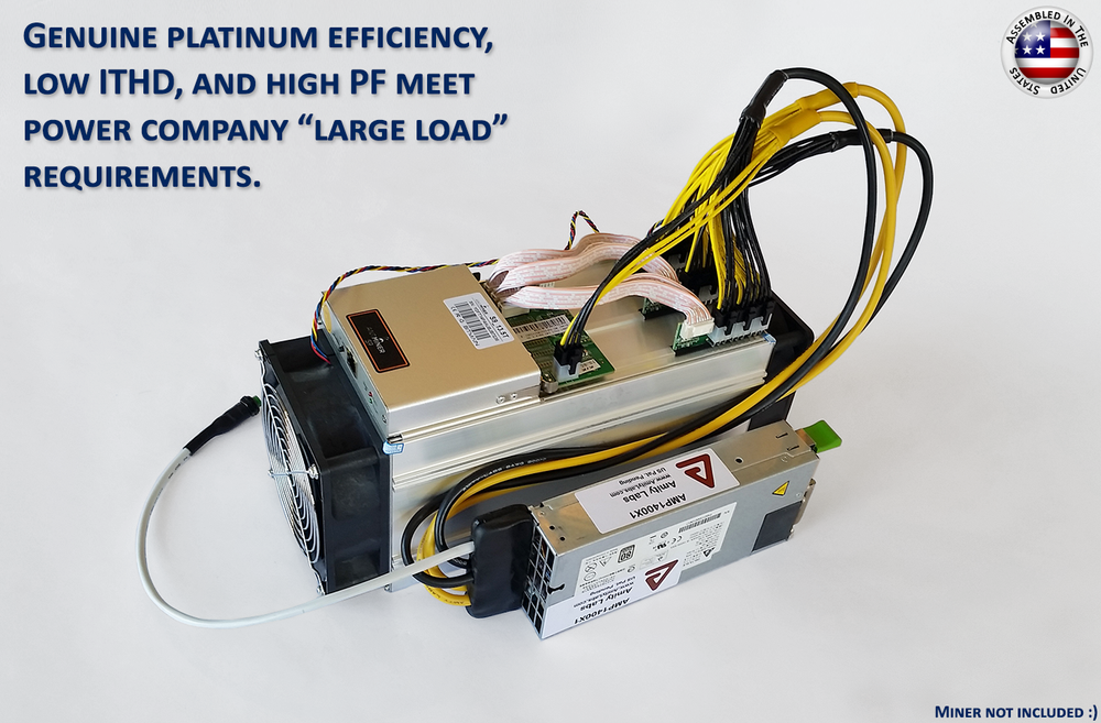 Cryptocurrency Mining Power Supply For Any Antminer S9 - APW3/APW7 Replacement