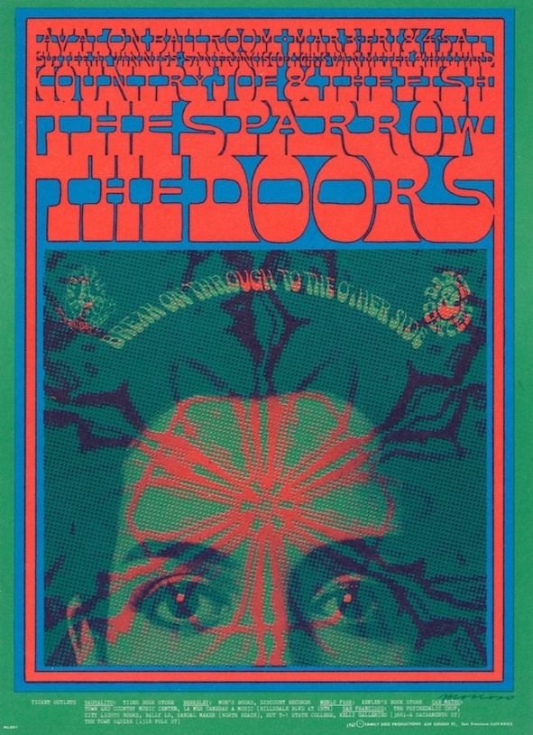 MINT Doors Steppenwolf 1967 FD 50 BREAK ON THROUGH Avalon Card