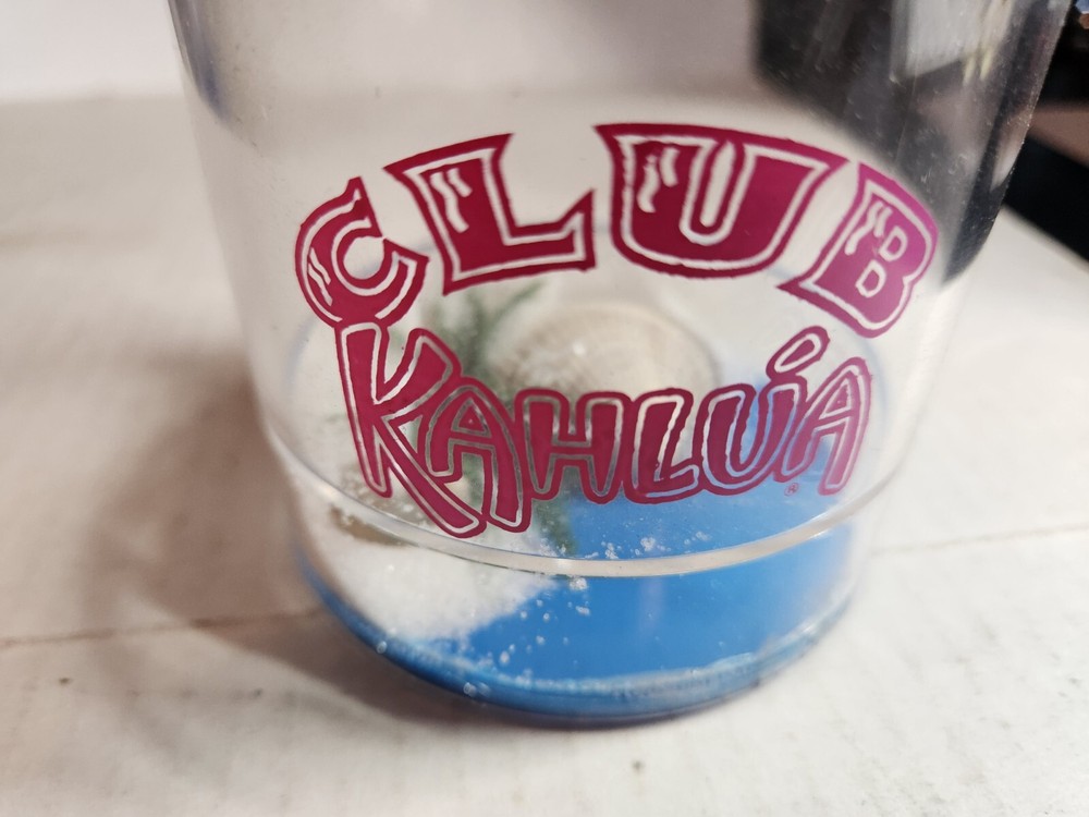Club Kahlua Howw Novelty Plastic Drinkware Assorted Styles Seashell Sand Designs