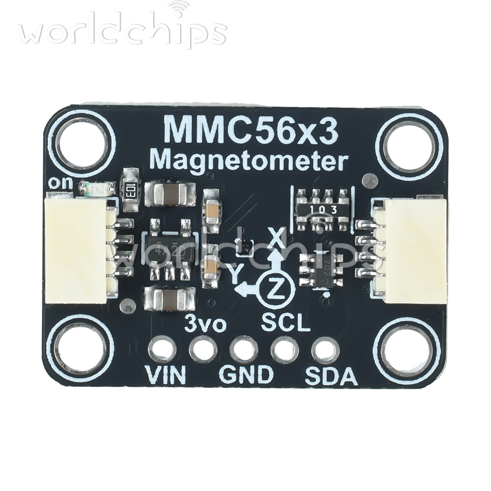 MMC5603 Three-axis Magnetometer Module Compatible with STEMMA QT/Qwiic interface