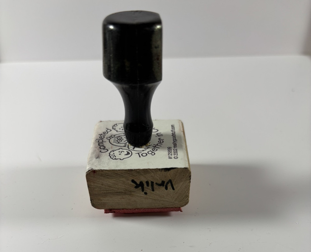 Completed Together in Class Rubber Stamp from Really Good Stuff