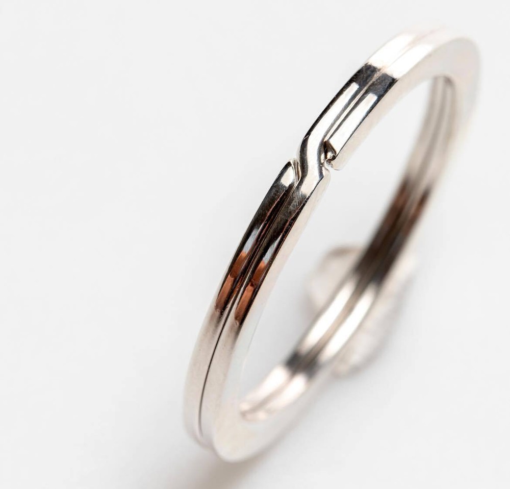925 Sterling Silver Split Key Ring, Key Chain, 28 or 32mm