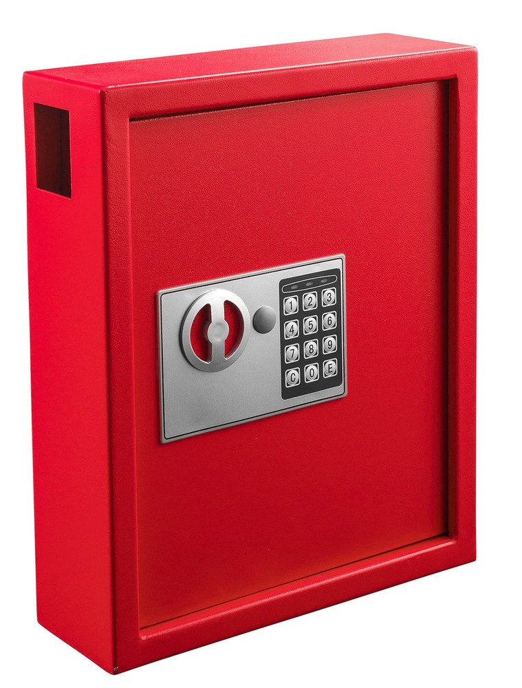 Key Holder Wall Mount - 40-keys Lock Box with Code, Key Cabinet Wall Mount, V...
