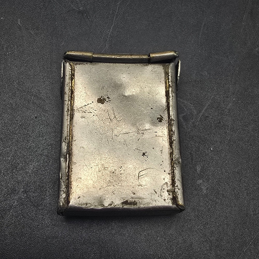 Antique Postage Stamp Holder Fold Top