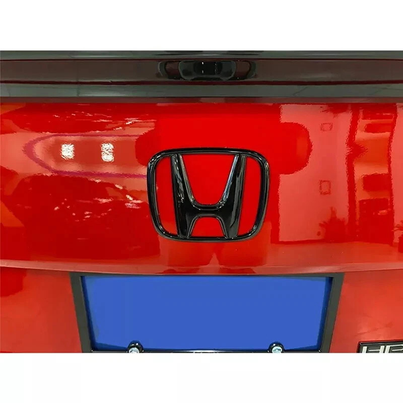 3PCS Gloss Black Emblem Steering Front Rear Badge For Honda Accord Sedan 2018-22