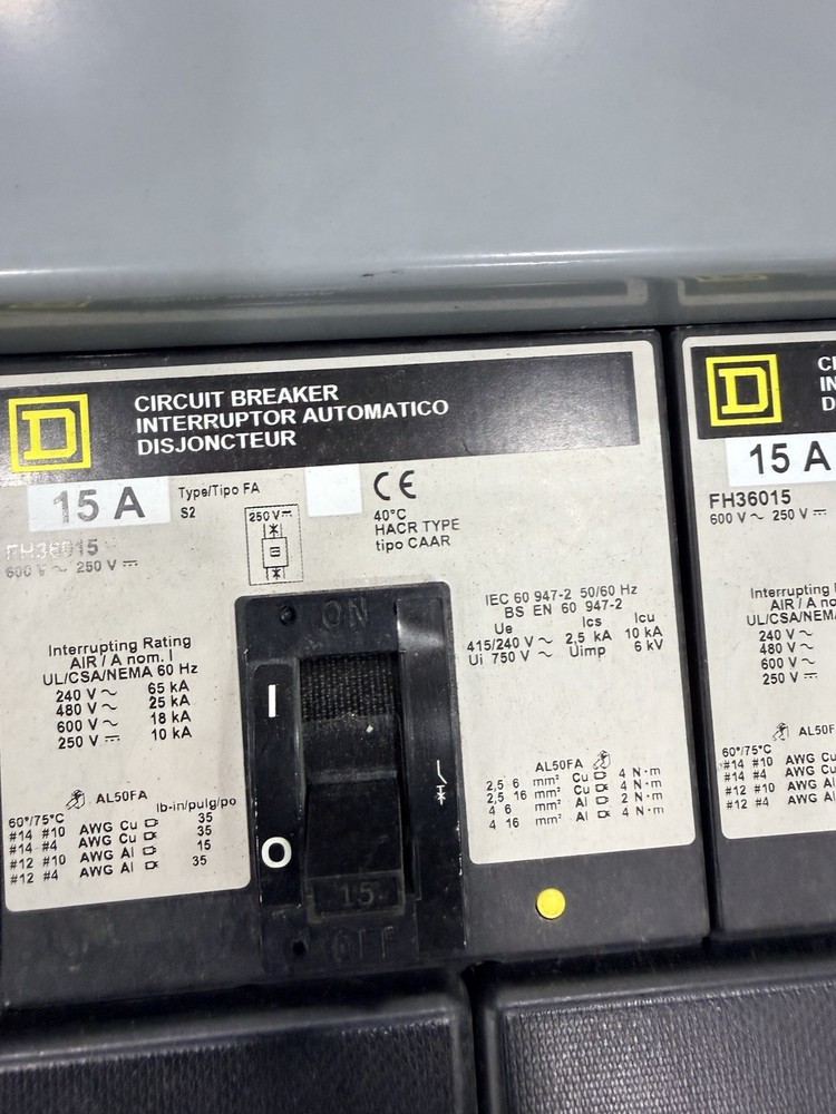 Square D I-Line Panelboard 400A 480V 3PH w/ Main Breaker + Multiple Breakers
