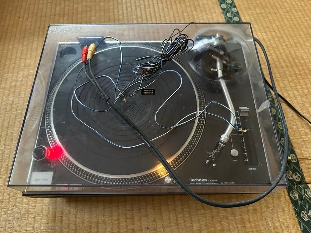 Technics SL-1200MK3D DJ Turntable Black with Headshell Tested & Working Used