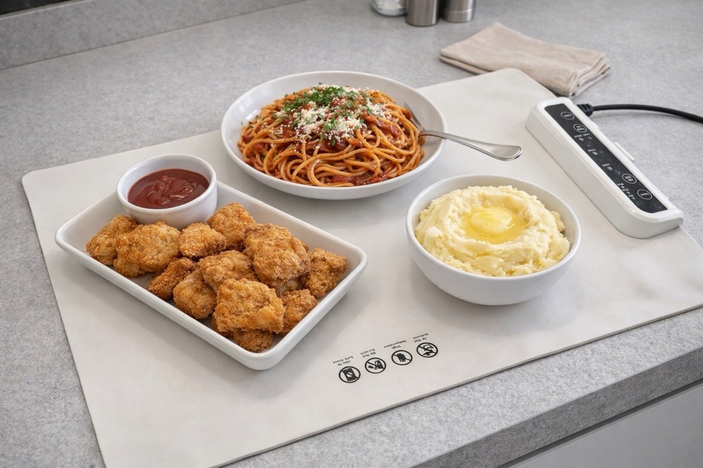 Food Warming Mat with Timer & Temp Control – Electric Large Heating Pad
