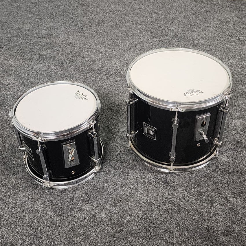 Used Sonor HiLite 4pc Drum Set Black - Good