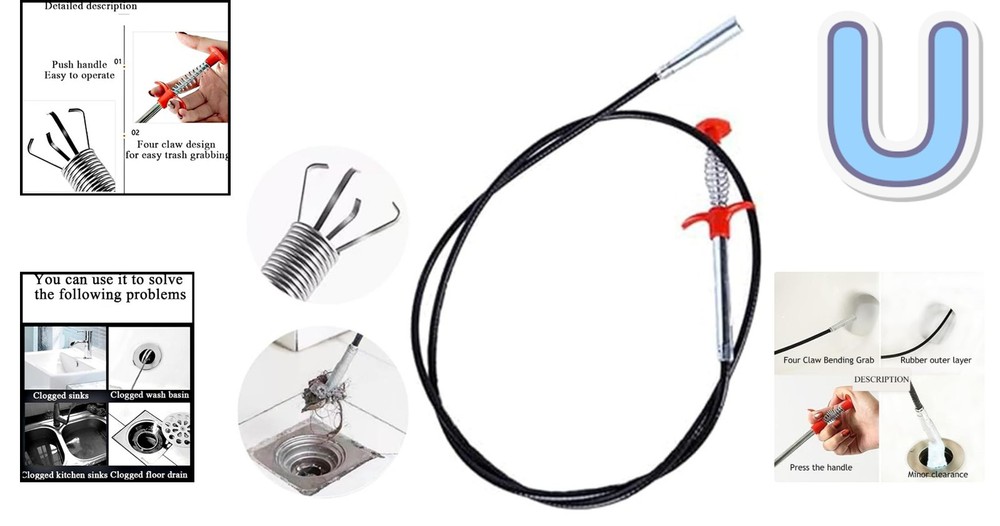 Convenient 24-Inch Flexible Reaching Tool - 4 Claws for Optimal Object Retrieval
