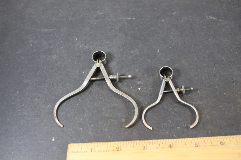 Two Small Starrett Outside Calipers