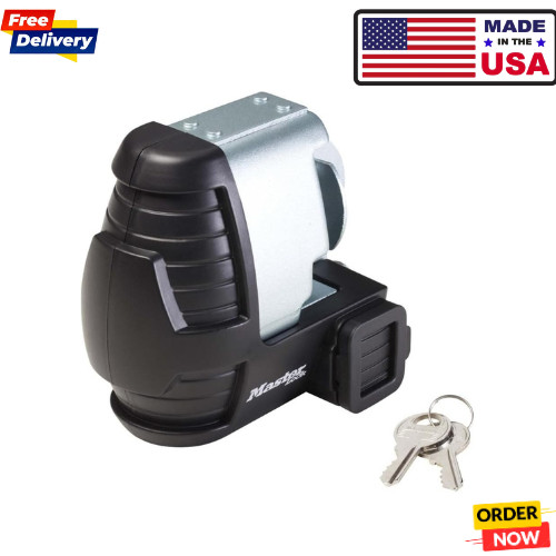 Master Lock 379DAT Universal Trailer Coupler Lock Silver