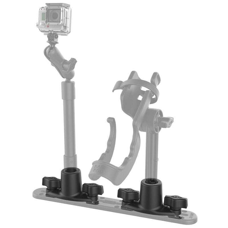 RAP-421 RAM Mounts Dual T-Bolt Track Base for Spline Posts
