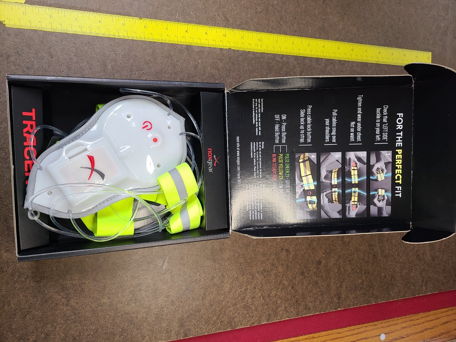 Nox Gear Tracer 360 Visibility Vest Size XL New/Open Box, tested.