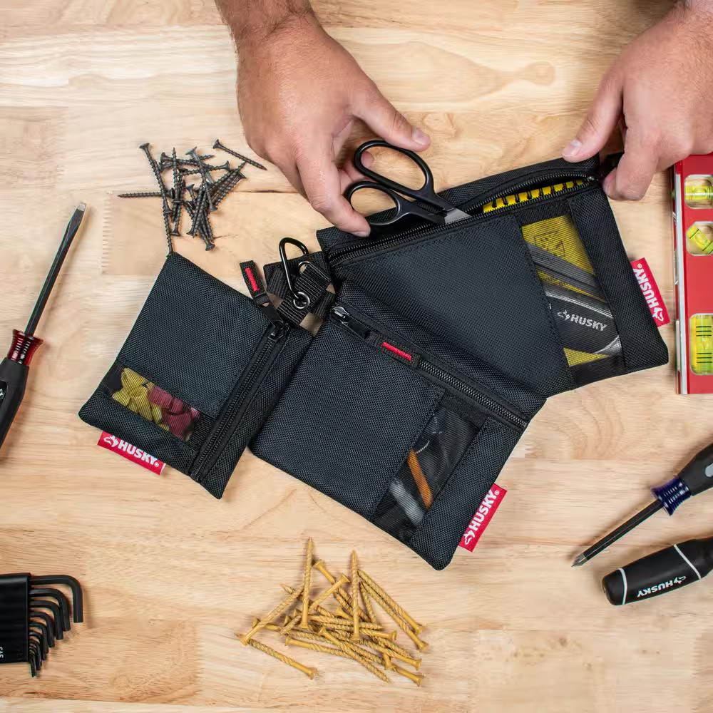 Assorted Size Parts Organizer Pouch Bag Set