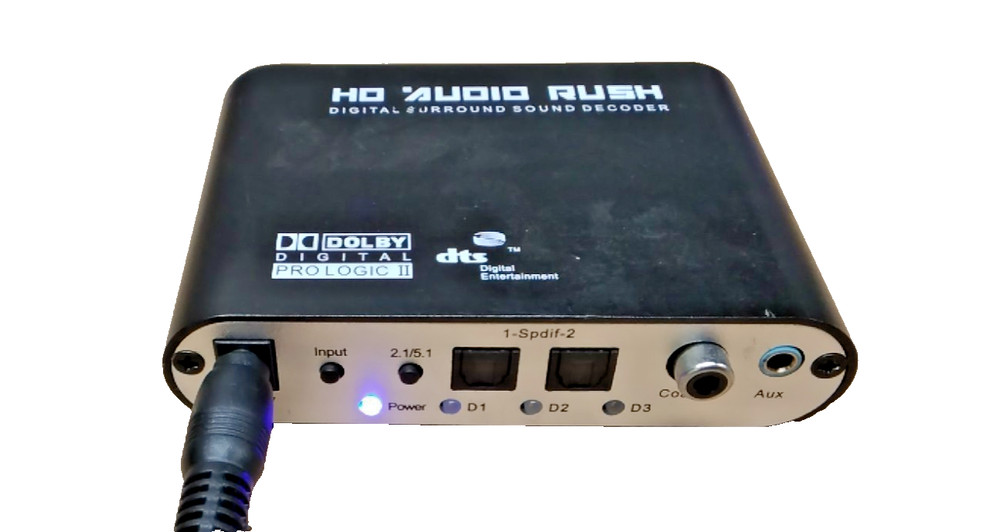 HD Audio Rush Digital Surround Sound Decoder Dolby Digital Pro Logic II