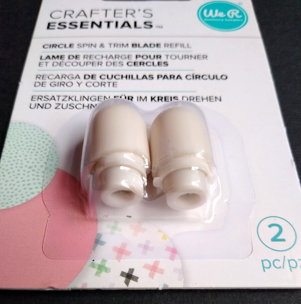 We R Memory Keepers Circle Spin & Trim Refill Blades 2/Pkg-FOR WR660091