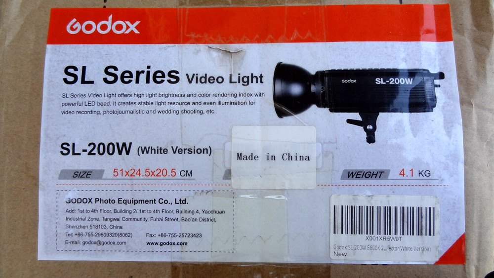Godox SL-200W LED Video Light for Camera DV Camcorder (White Light Version)