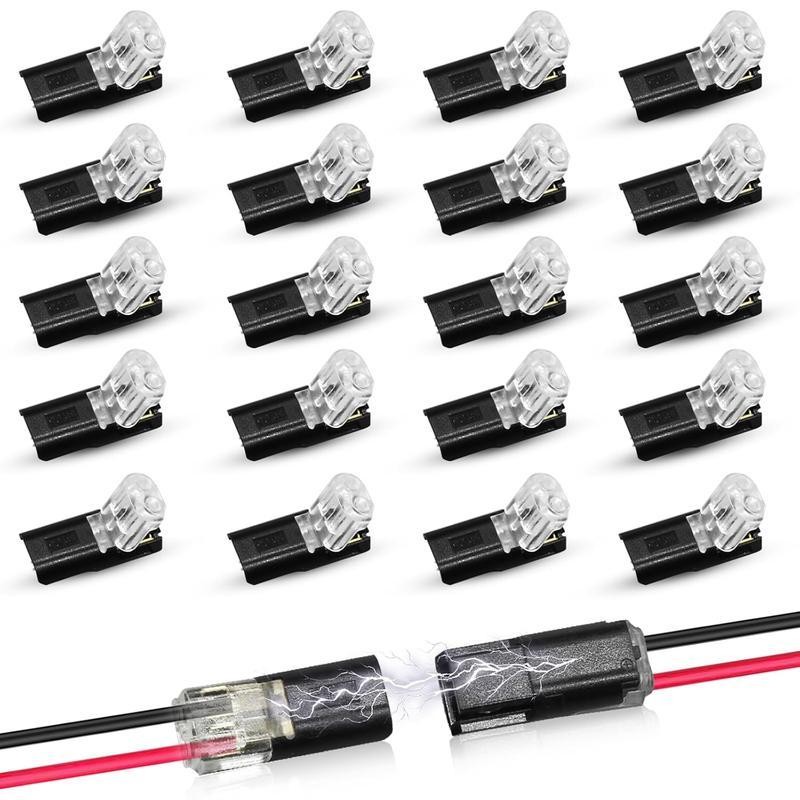 Led Strip Lights Connectors Low Voltage Wire Connector with Locking Buckle