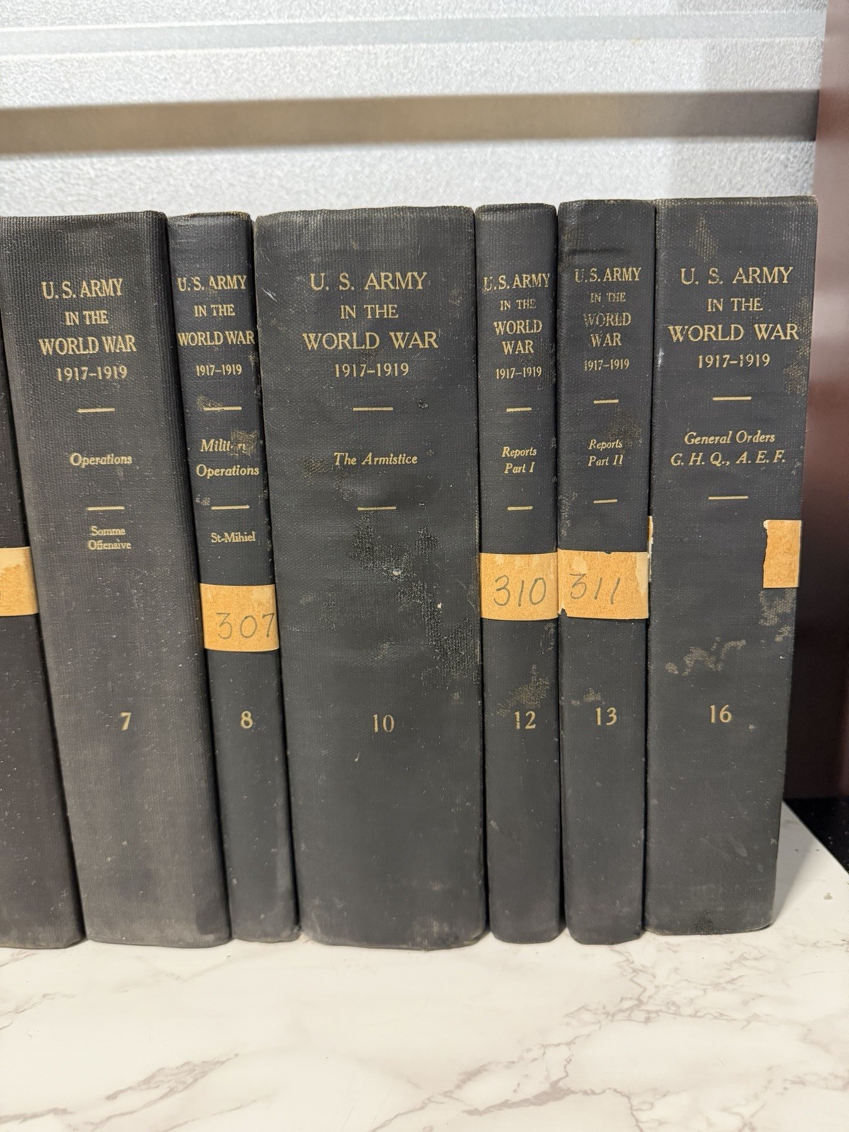 U.S. Army in the World War 1917–1919 — official volumes