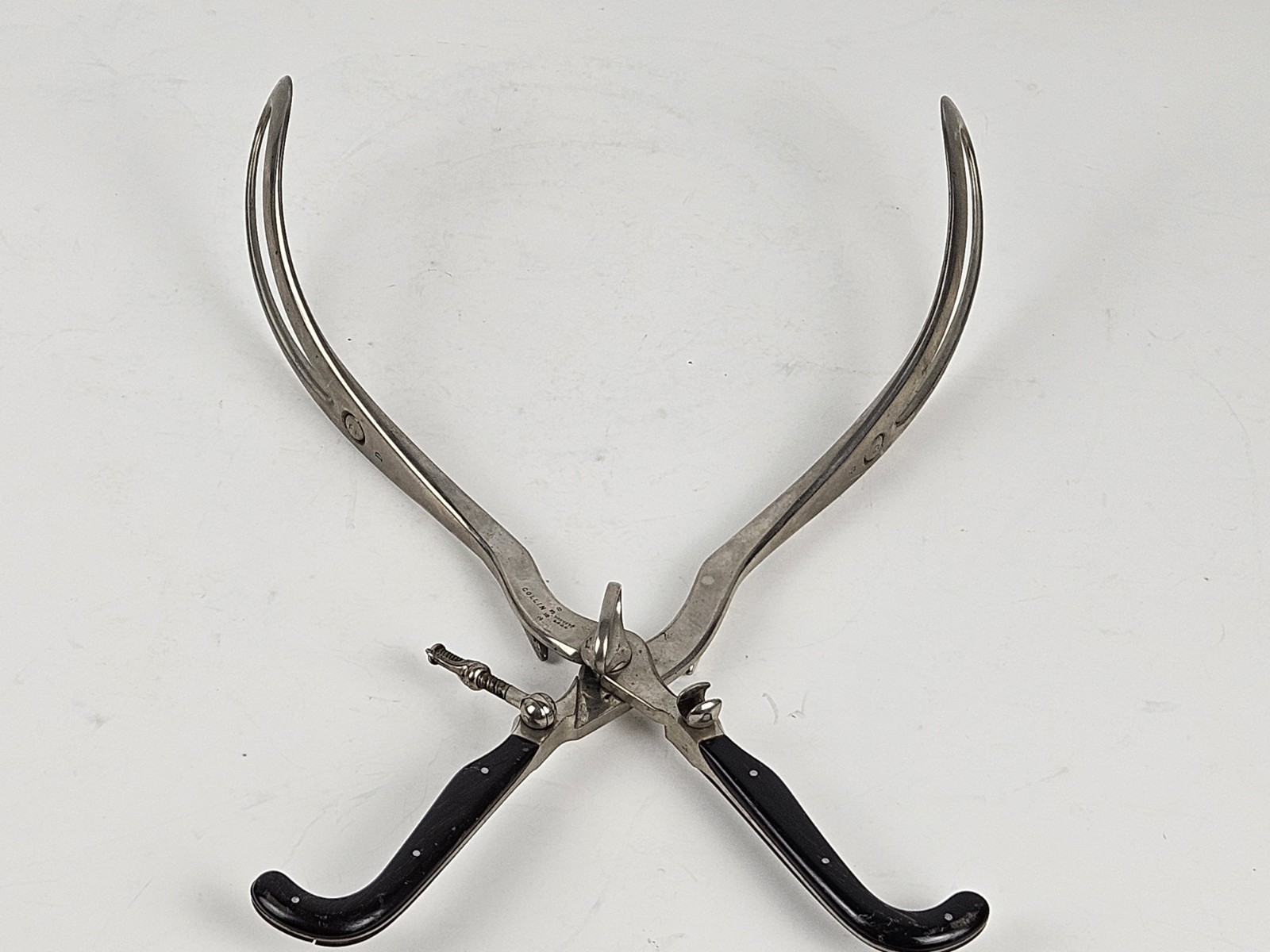 Antique 1800s US Civil War Surgeon Doctors Birthing Forceps Maison Collin France