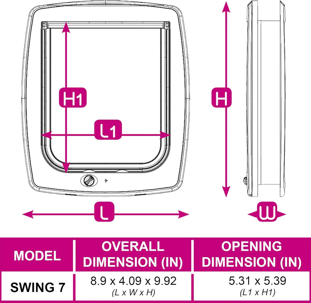 Cat Flap Swing 7, Brown