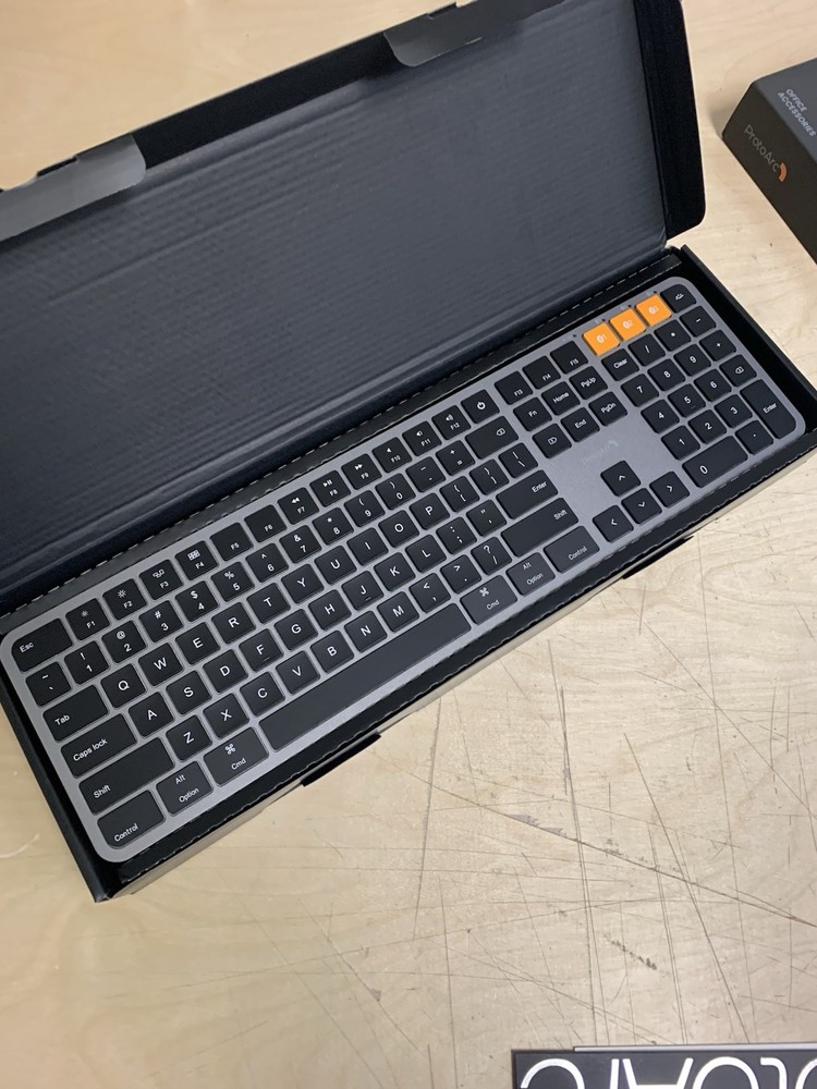 ProtoArc Backlit Bluetooth Keyboard & Mouse KM100-A for Mac Full Size Wireless