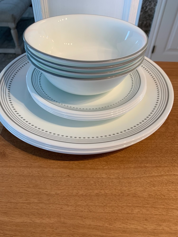 Corelle Mystic Grey Dinnerware Set - 12 pieces
