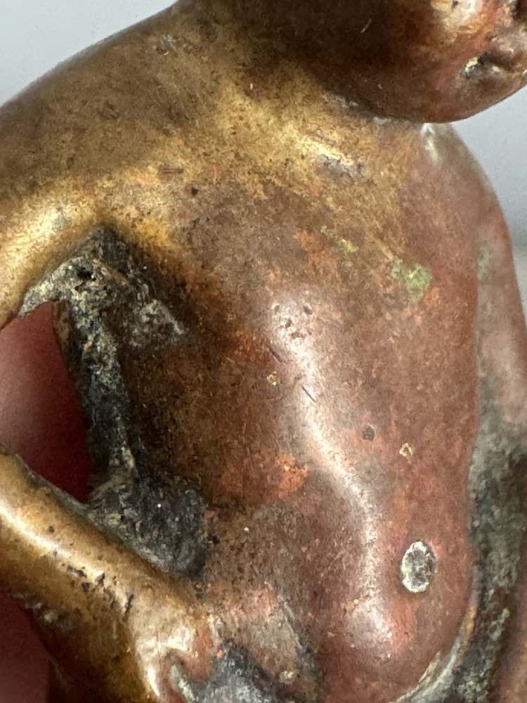 Solid Bronze Copper Antique Mannekin Pis Boy Peeing Piped For Atomizer /Fountain